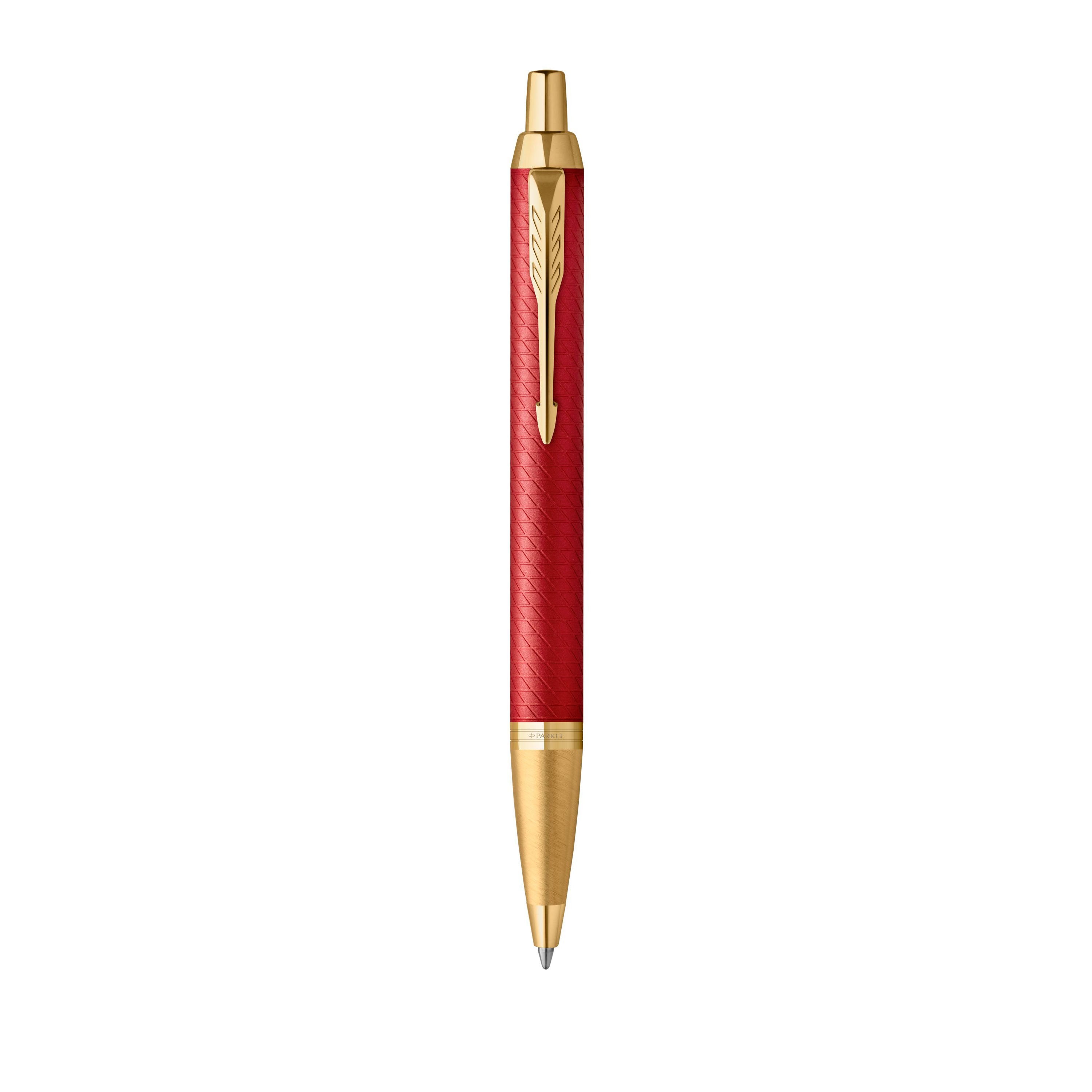 Parker IM Premium Ballpoint Pen Gold Trim Red