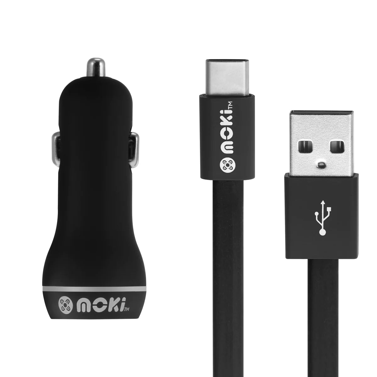 Moki Type-C to USB SynCharge Cable Car Pack
