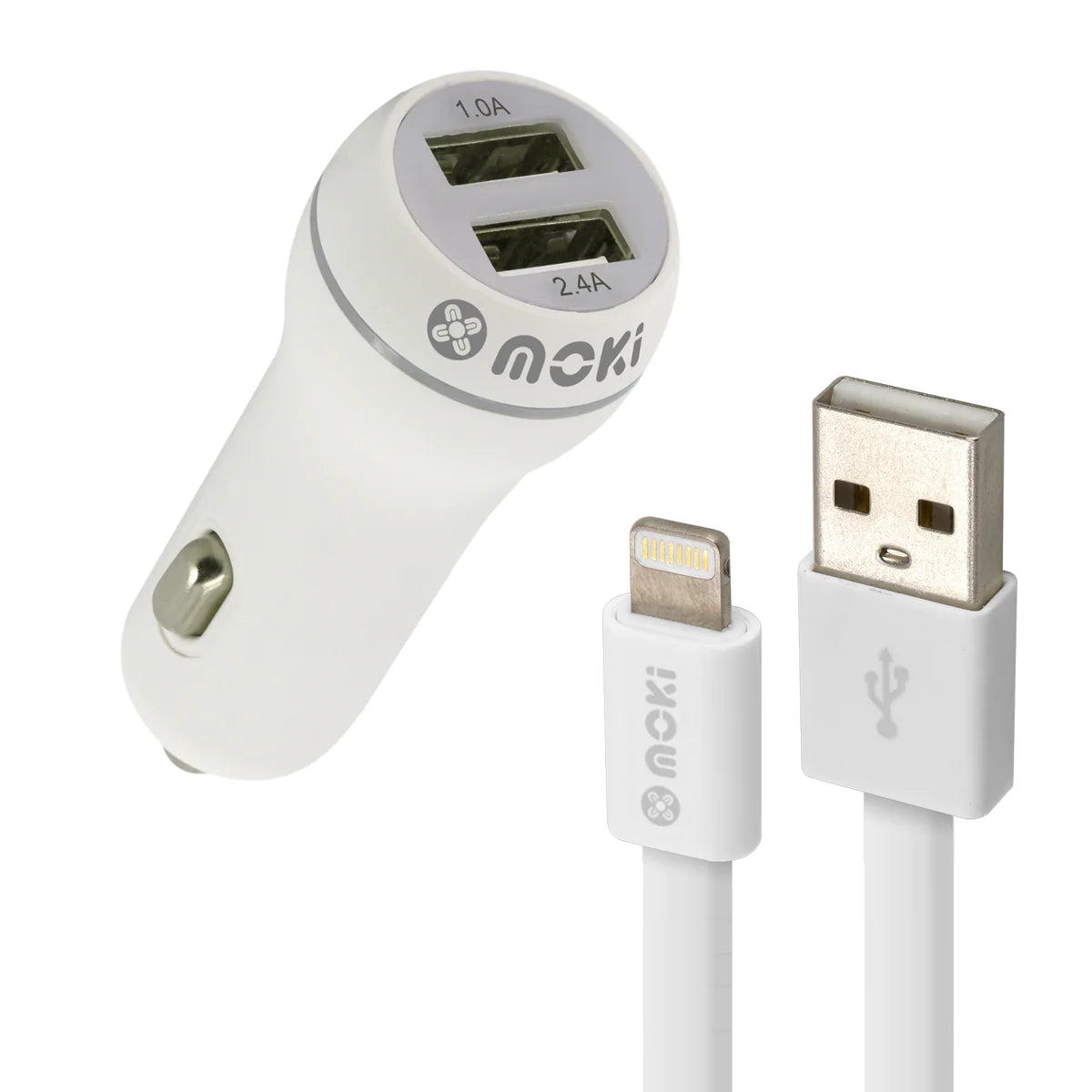 Moki Lightning to USB SynCharge Cable Car Pack