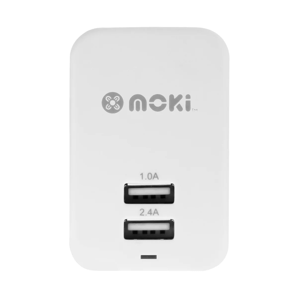 Moki Dual USB Wall Charger White
