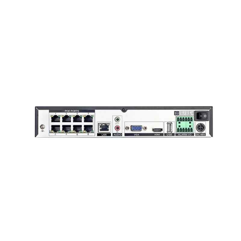 D-Link 8-Channel H.265 Network Video Recorder with 8 PoE ports