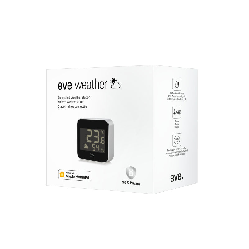 Eve Weather Temperature Humidity Monitor - HomeKit Thread