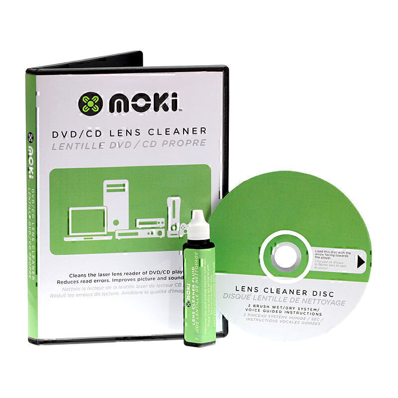 Moki DVD/CD Lens Cleaner Disk and Fluid
