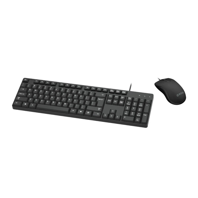 Moki Wired Keyboard & Mouse Combo-Black