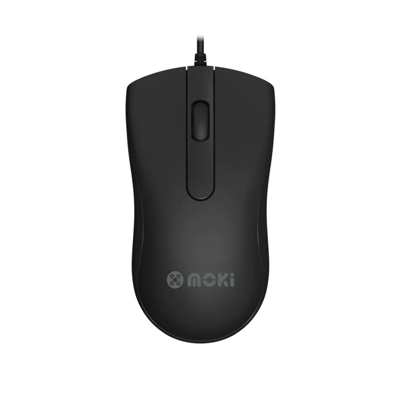 Moki Wired Optical Mouse-Black