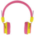 Moki Kids Safe Headphones Pink and Yellow