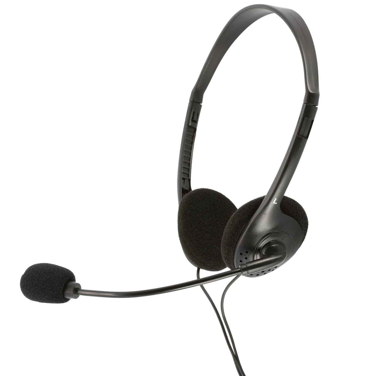 Moki Lite Headphones With Boom Mic Black