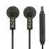 Moki Noise Isolation Earbuds with Microphone Black