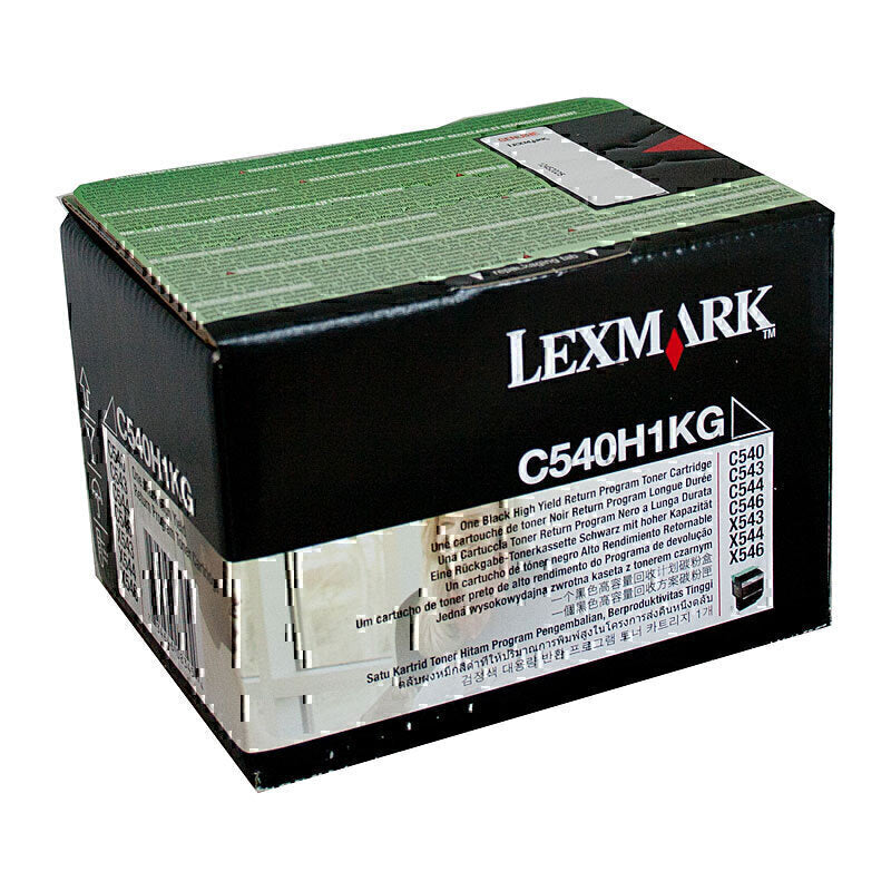 Lexmark C540H1KG High Yield Black Toner Cartridge