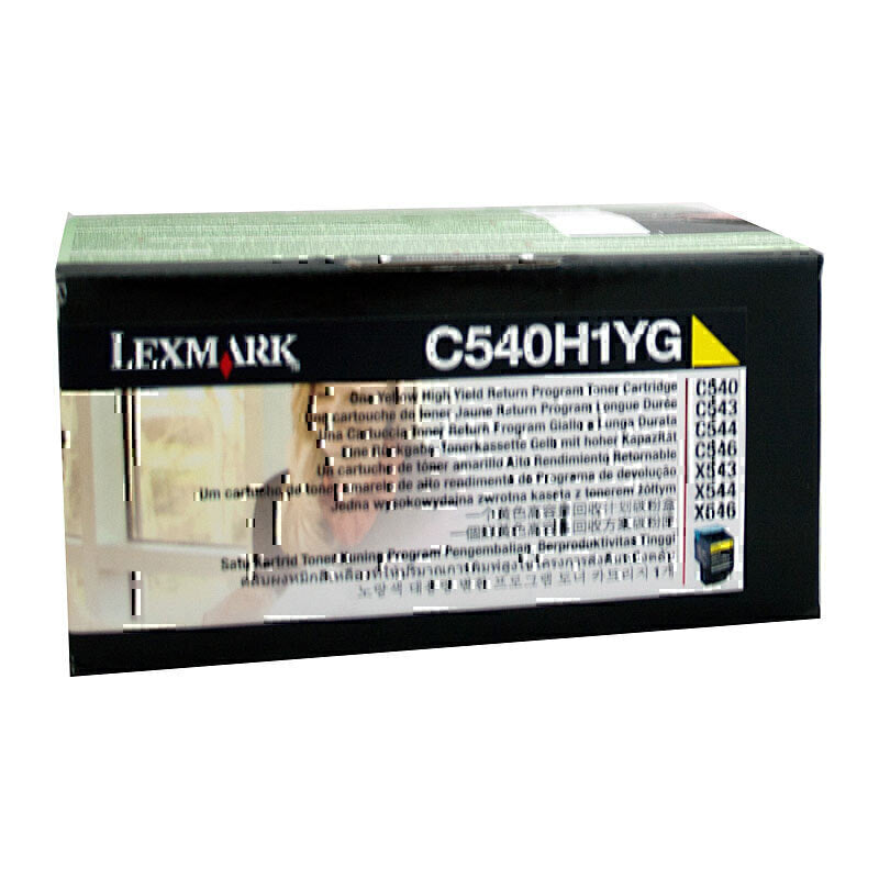 Lexmark C540H1YG High Yield Yellow Toner Cartridge