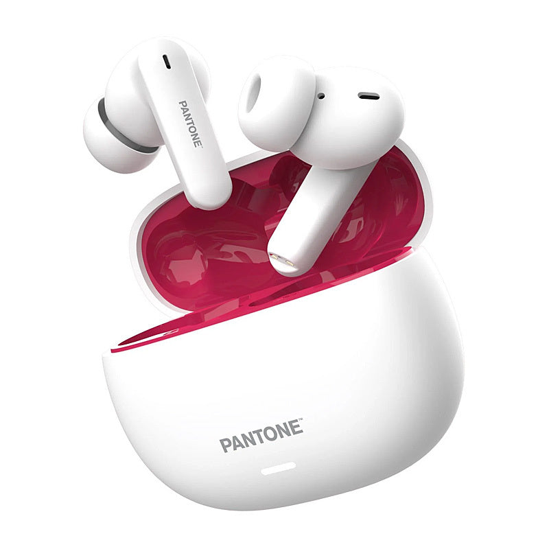 Pantone Bluetooth TWS ANC In-Ear Headphones White & Red