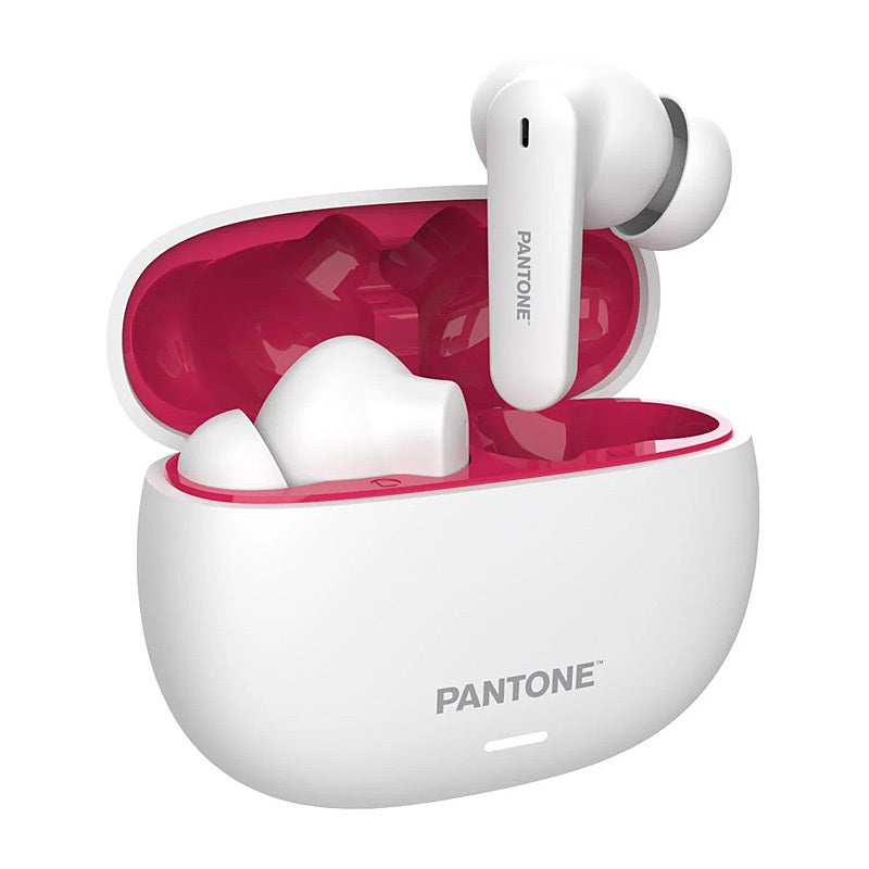 Pantone Bluetooth TWS ANC In-Ear Headphones White & Red