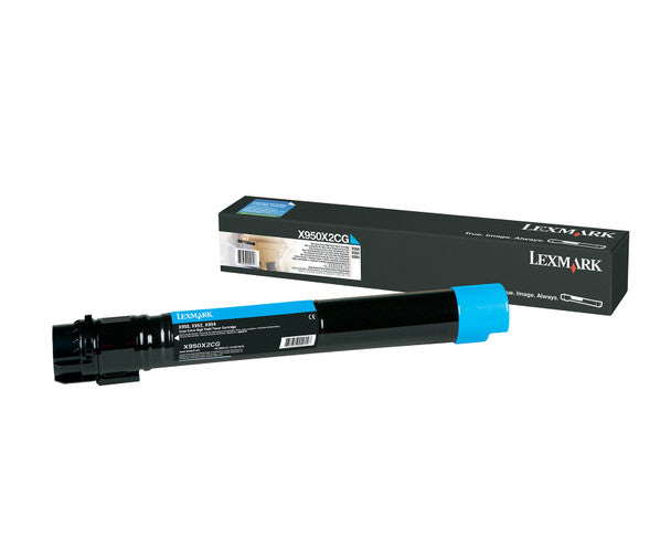 Lexmark X950X2CG Extra High Yield Cyan Toner Cartridge