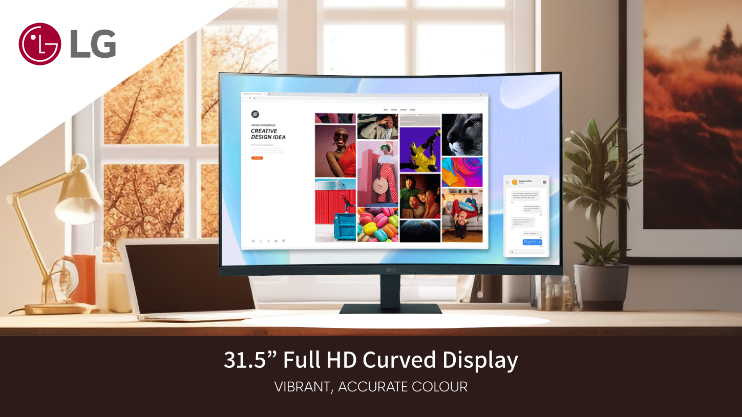 LG 31.5" Curved Monitor