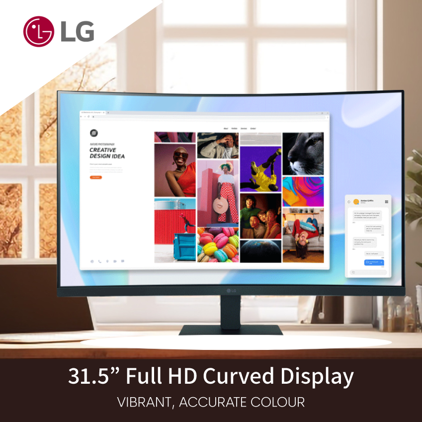 LG 31.5" Curved Monitor