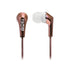 Moki Life Metallic Wired Earphones Rose Gold